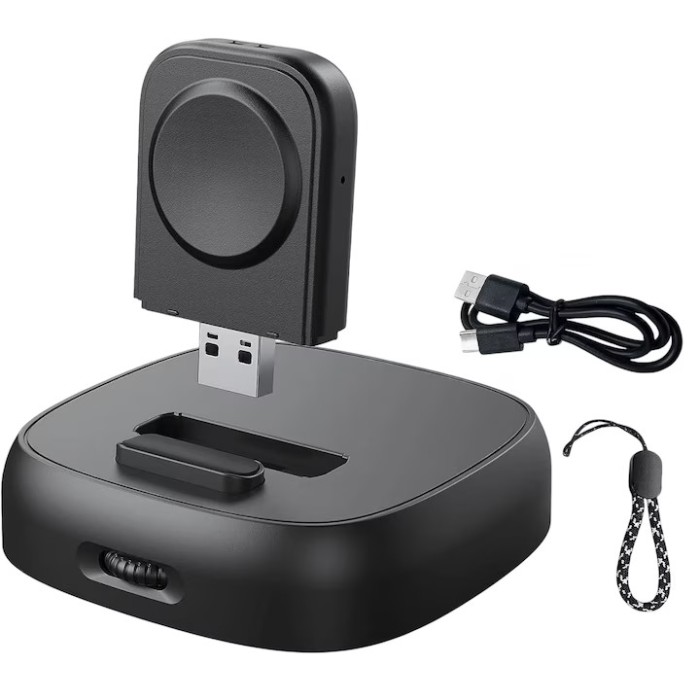Incarcator fara fir pentru Apple Watch Delidigi, ABS, negru