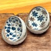 Set 4 Boluri Ceramice BLUE BLOOM, 300 ml