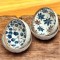 Set 4 Boluri Ceramice BLUE BLOOM, 300 ml