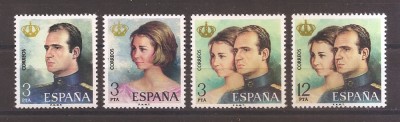 Spania 1975 - Regele Juan Carlos I - Aderarea la tron, MNH foto