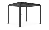 Cumpara ieftin Pavilion gradina otel gri antracit Garda 300x300x240 cm