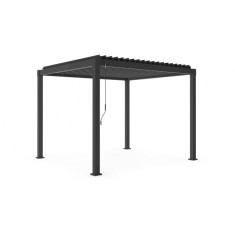 Pavilion gradina otel gri antracit Garda 300x300x240 cm