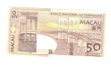 Bancnota Macao 50 patacas 8 august 2009, circulata, stare buna