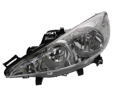 Far PEUGEOT 206+ (2 ), 04.2009-, MAGNETI MARELLI, fata, partea stanga, tip bec H1+H7; electric; cu motor; foto