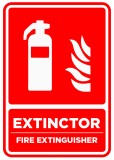 Semn extinctor fire extinguisher