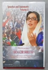 MOHTARMA BENAZIR BHUTTO , AS PRIME MINISTER OF PAKISTAN , SPEECHES AND STATEMENTS , VOLUME II , OCTOBER 1993 TO NOVEMBER 1996