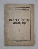 Indicatorul strazilor orasului Arad Contine harta