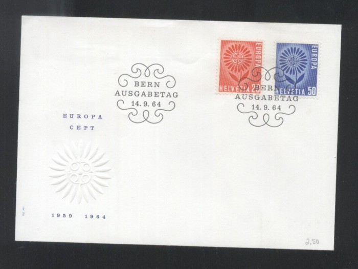 Switzerland 1964 Europa CEPT Mi.800-801 FDC UN.019