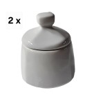 Set 2 cutii pentru condimente, 270 ml, Alb