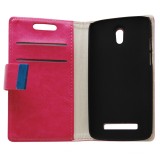 Husa tip carte cu stand siclam pentru HTC Desire 500 / 506E