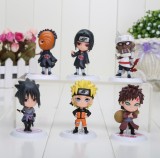 Set Figurine Naruto Shippuden Itachi, Gaara, Sasuke Obito 7 cm