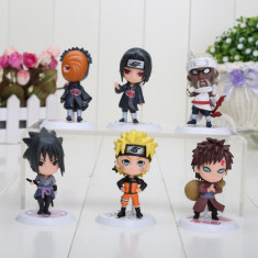 Set Figurine Naruto Shippuden Itachi, Gaara, Sasuke Obito 7 cm