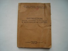 Instructiuni pentru folosirea cuptoarelor si bucatariilor de campanie - Ministerul Fortelor Armate