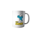 Cana alba personalizata "Her Smurf", INOVATIX&reg;. 330ml