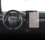 Folie Protectie Navigatie Ford Mustang Mach-E GT 2021+, Duragon, protectie Display Navigatie, silicon Transparent, Anti-zgarieturi, kit instalare