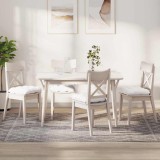 vidaXL Perne de Șezut 4 pcs Alb 40 x 40 x 12 cm țesătură 42015071