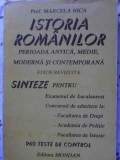 ISTORIA ROMANILOR. SINTEZE TESTE PENTRU BACALAUREAT-MARCELA NICA-275238