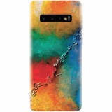 Husa silicon pentru Samsung Galaxy S10 Plus, Colorful Wall Paint Texture