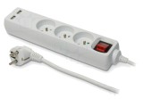 Prelungitor Alimentare PLASTROL 3m 3x1mm&sup2; Schuko 10A Alb W-98165
