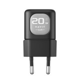 Acumulator pentru Priza 20W, USB, Type-C - Havit (UC220 EU) - Black / Gray