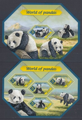 Solomon Islands - URSI PANDA - BL + KB - MNH foto