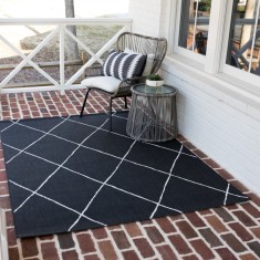 Covor Premium Belgian Model Elis 48784-690, Marime 200 x 290 cm, Negru, Antialergic, Polipropilena, Living, Dormitor, Sufragerie, Birou foto