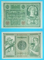 Germania 50 Mark 1920 &amp;#039;Reichsbanknote&amp;#039; aUNC serie: C 1027544 p#68 foto