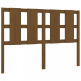 Tablie de pat, maro miere, 125,5x4x100 cm, lemn masiv de pin