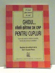 GHIDUL FARA BATAIE DE CAP PENTRU CUPLURI de RAZVAN TALIU , 2001