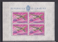 SAN MARINO,1964 POSTA AERIANA MI. 829 KLB MNH foto