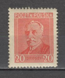 Polonia.1927 Presedintele I.Moscicki MP.10, Nestampilat
