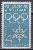SUA 1960 - Jocurile Olimpice de iarnă - Squaw Valley, SUA, MNH, Nestampilat
