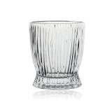 Pahar, pentru whiskey, Design Vertical, 285 ml, transparent, din sticla, 9.6 cm inaltime, 8.3 cm diametru la baza, 7.4 cm diametru la deschidere, Oem