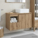 Cumpara ieftin Set dulap baie 2 buc. Stejar Artizanal 83 x 35 x 80 cm