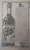 1927, Reclama Vin Vigor Vasiliu, stramos Coca Cola, istoria medicinei Bucuresti