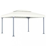 48062 vidaXL Gazebo 400x300 cm Cream Aluminium