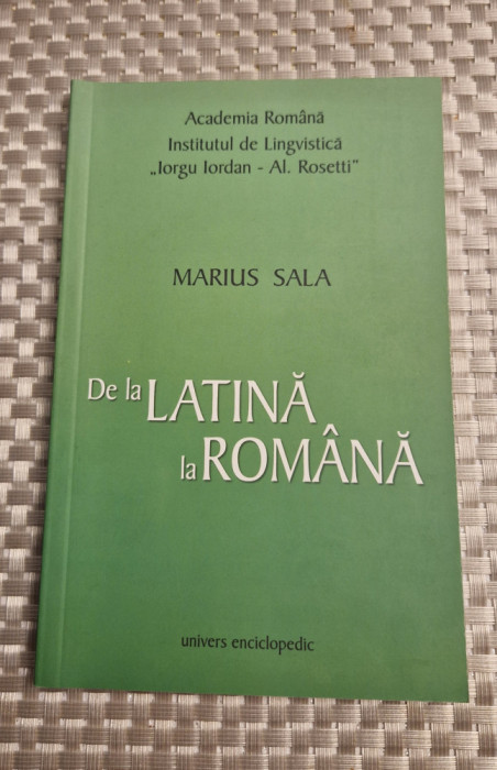 De la latina la romana Marius Sala