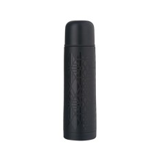 Termos, 500 ml, Pentru bauturi calde si reci, Buton, fara BPA, Otel, 7x24 cm, Negru foto