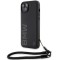 Husa pentru iPhone 15 Plus - BMW Signature Leather Wordmark Cord (BMHCP15M23RMRLK) - Black