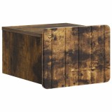 vidaXL Dulap de noapte suspendat Stejar fumuriu 33 x 34,5 x 24 cm 898265