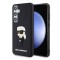 Husa originala Samsung Galaxy S24 Plus Karl Lagerfeld 3D Design, Rubber Ikonik, negru, KLHCS24M3DRKINK