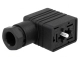 Conector cu Valvă Mufă Format B 11mm Mamă 3 PIN 90&deg;