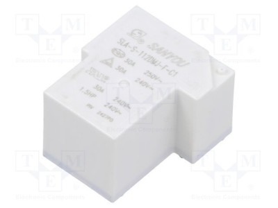 Releu electromagnetic SPST-NO 12VDC 20A SANYOU foto