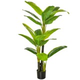 Cumpara ieftin Planta artificiala, bananier cu ghiveci, verde, 150 cm, ART