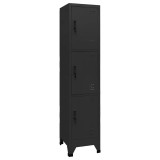 Cumpara ieftin Fiset, negru, 38x45x180 cm, otel