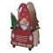 Suport Decorativ pentru Lum&acirc;nări, Model Gnome, Material Lemn, Dimensiuni 14x8x24cm, Multicolor