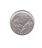 Moneda Insulele Bermude 10 cents/centi 1996, stare buna, curata