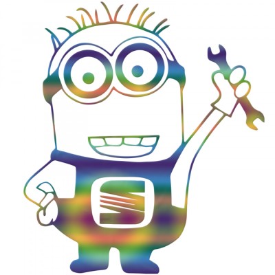 Sticker Seat Minion , Autocolant Amuzant pentru Masina, Inspirat din Despicable Me foto