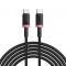 Cablu Date si Incarcare USB-C - USB-C Baseus Dura Series, 240W, 1m, Rosu P10377803U03-01