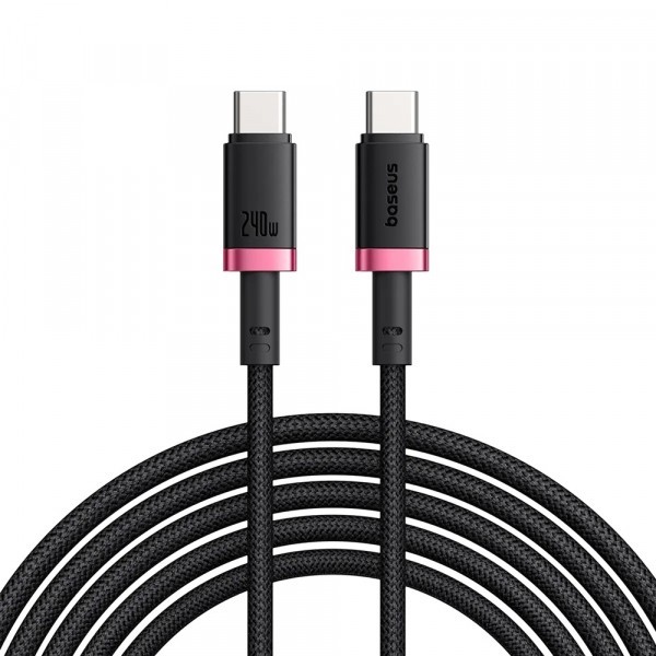 Cablu Date si Incarcare USB-C - USB-C Baseus Dura Series, 240W, 1m, Rosu P10377803U03-01
